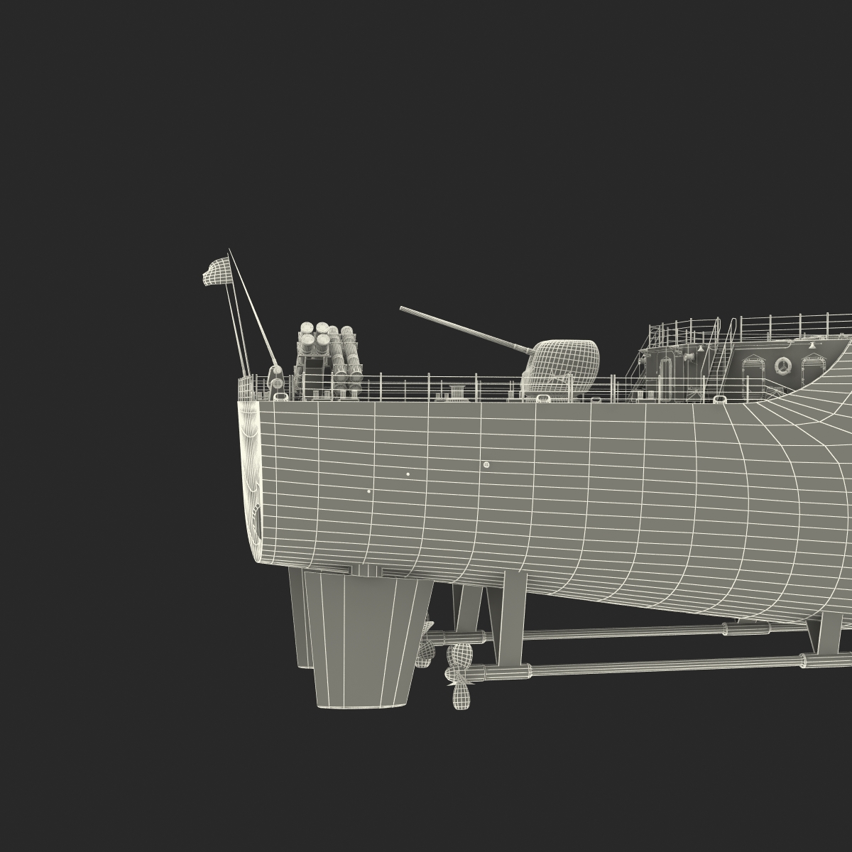 Ticonderoga Class Cruiser Leyte Gulf CG 55 3D