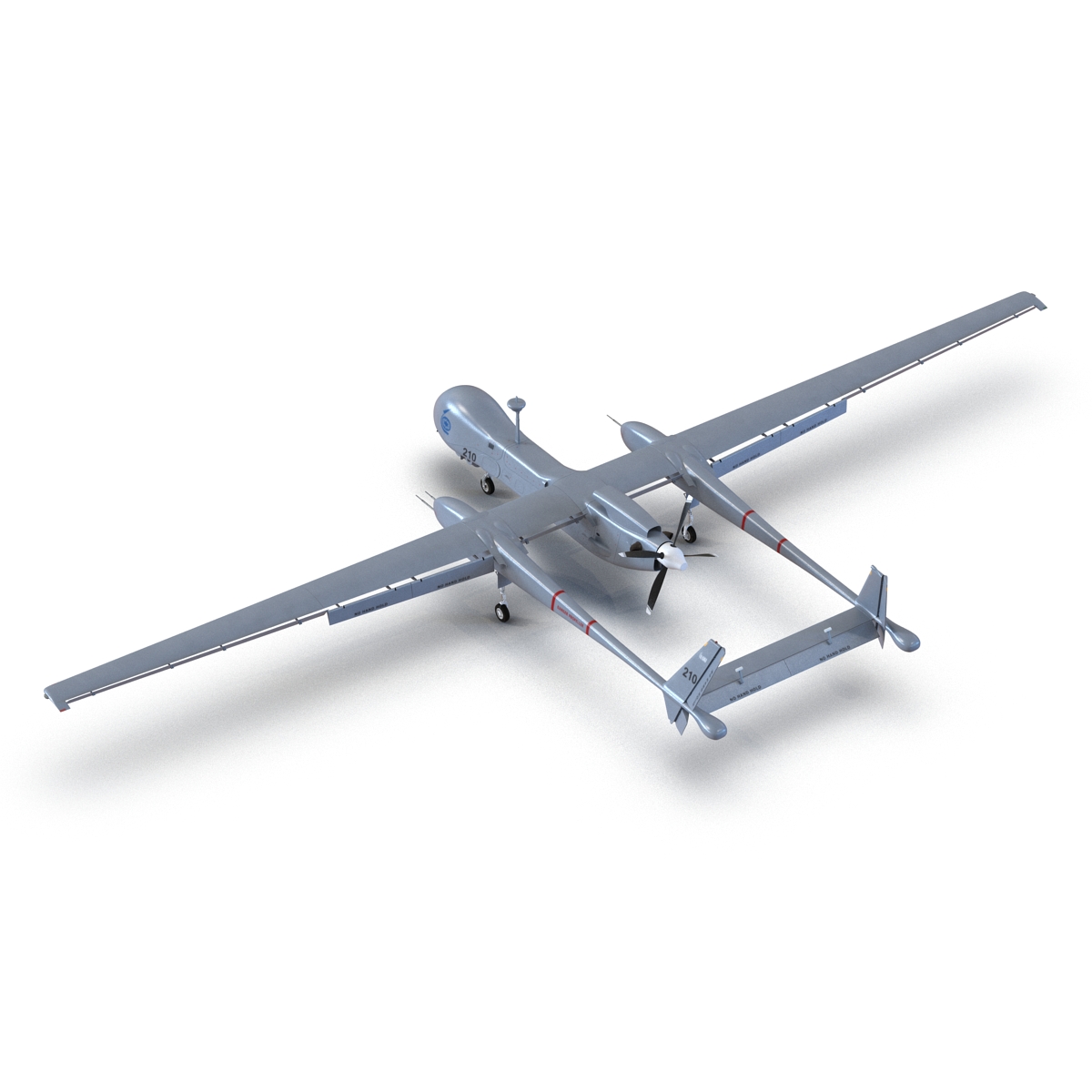 3D model IAI Eitan UAV Rigged