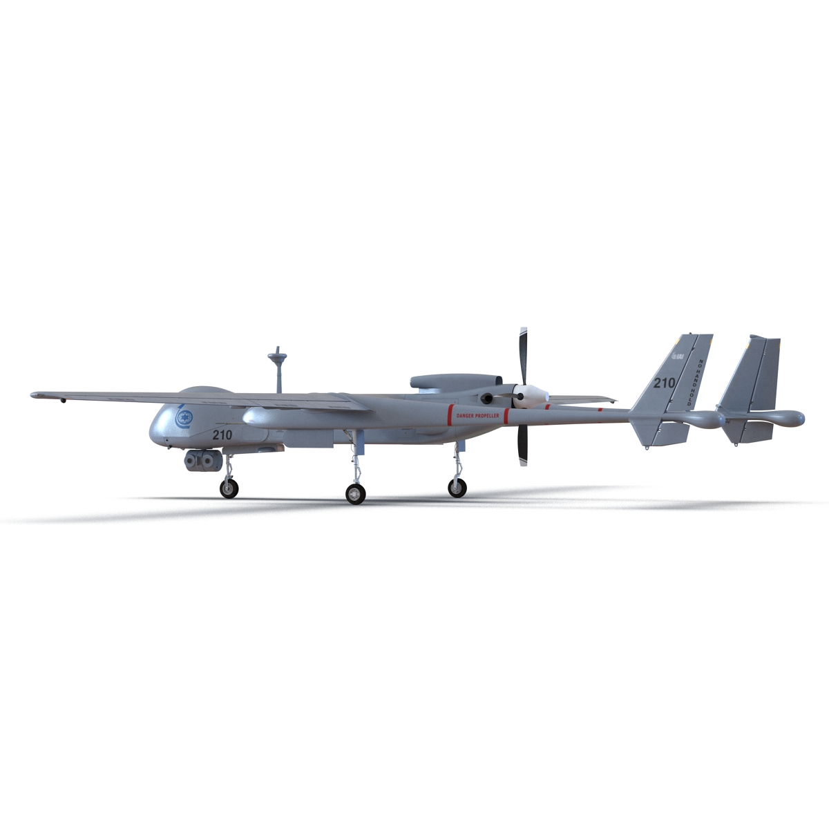 3D model IAI Eitan UAV Rigged