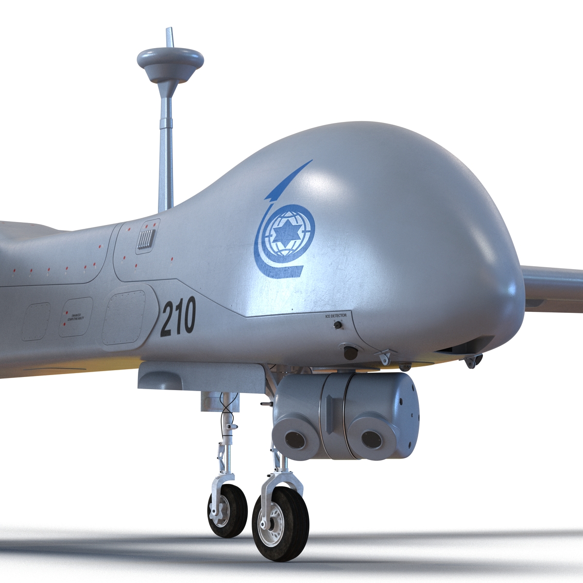 3D model IAI Eitan UAV Rigged