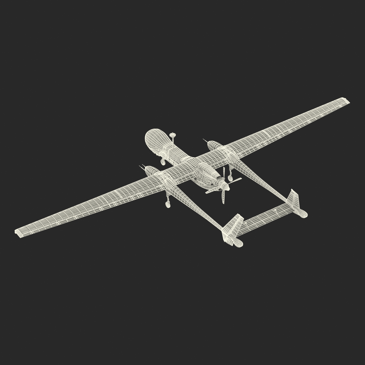 3D model IAI Eitan UAV Rigged