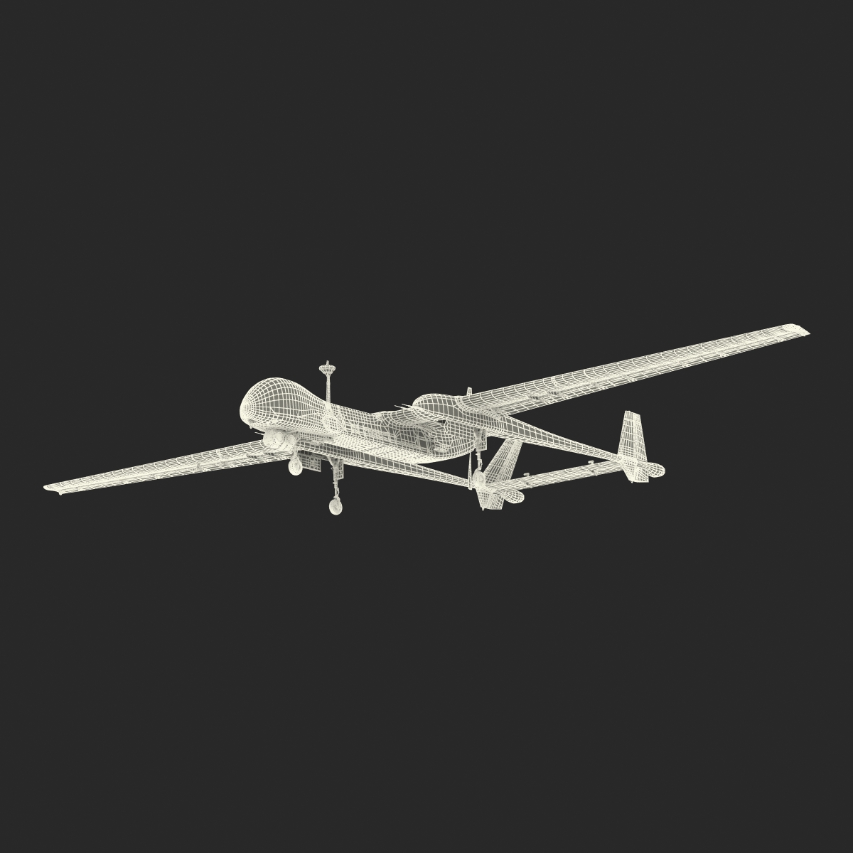 3D model IAI Eitan UAV Rigged