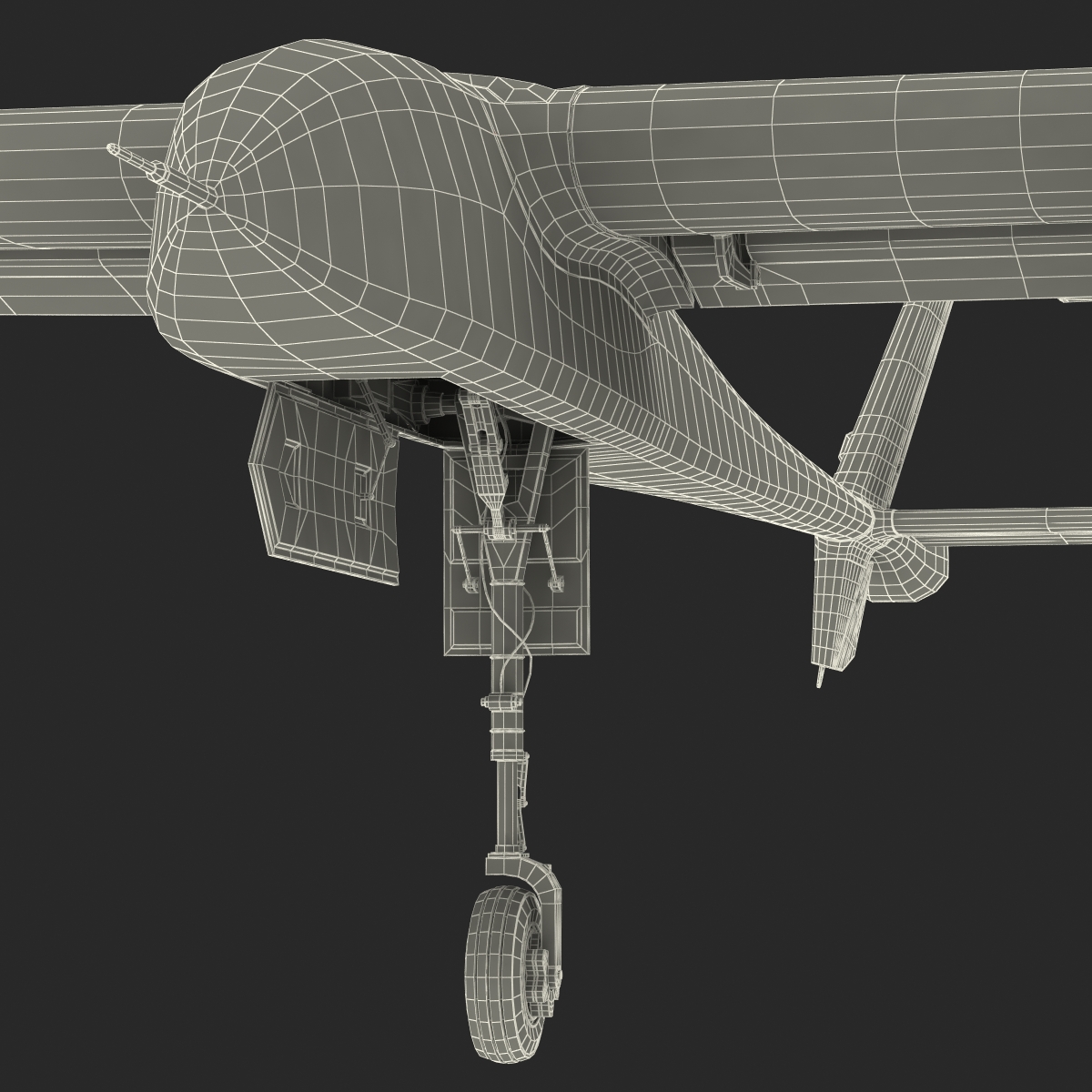 3D model IAI Eitan UAV Rigged