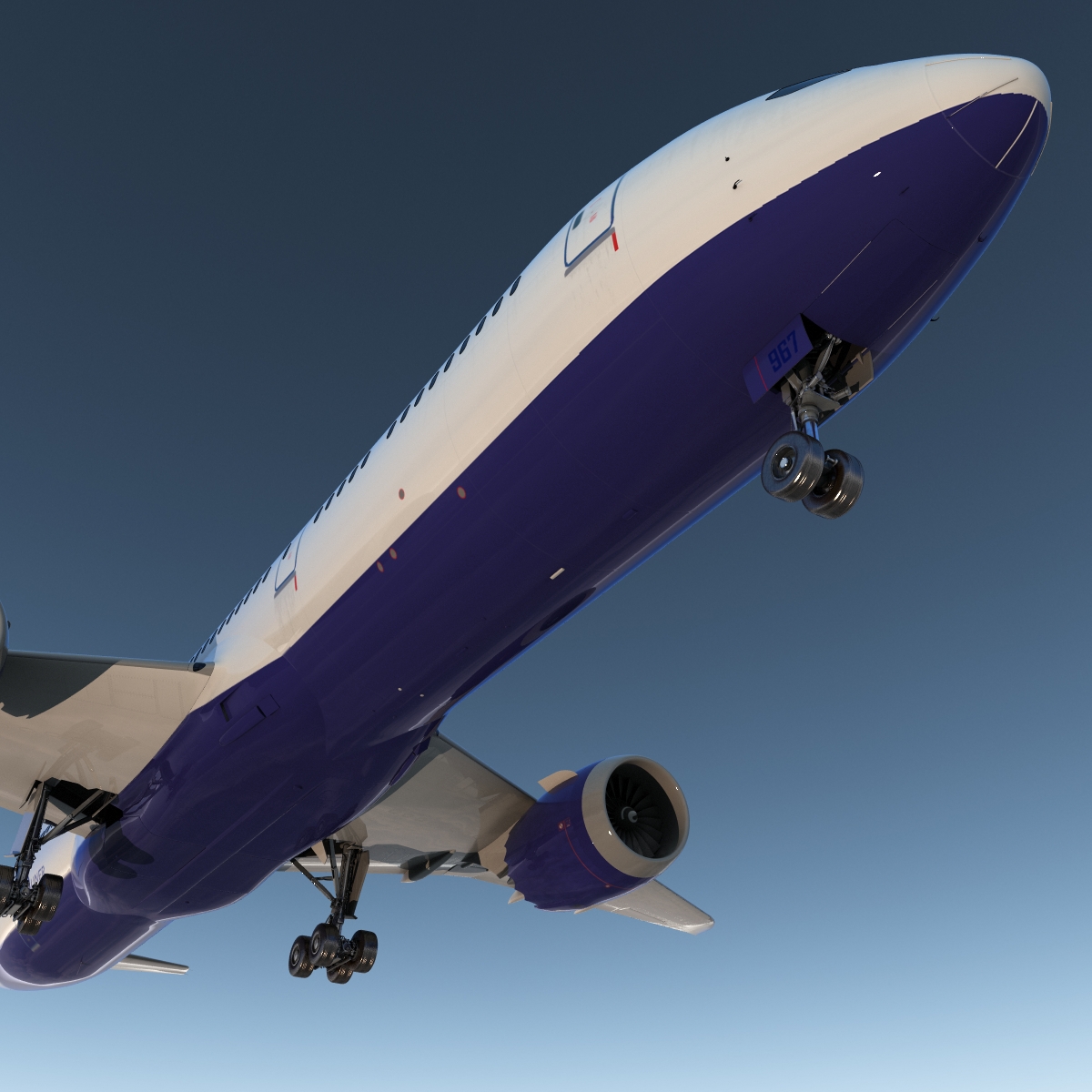 3D Boeing 787 9 Dreamliner Generic