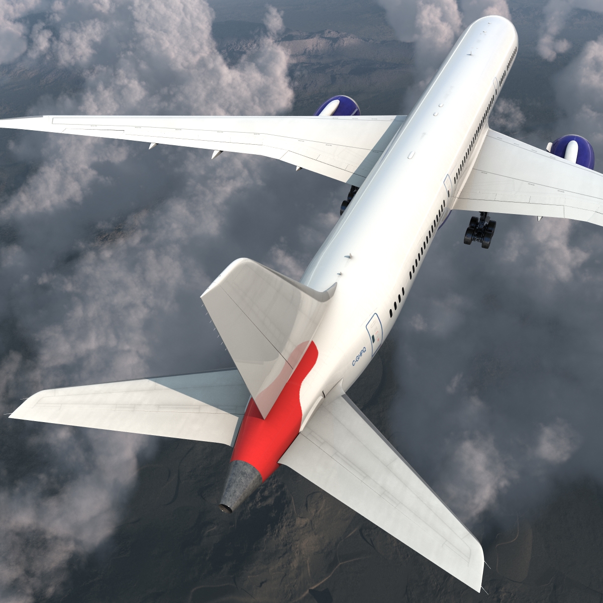 3D Boeing 787 9 Dreamliner Generic