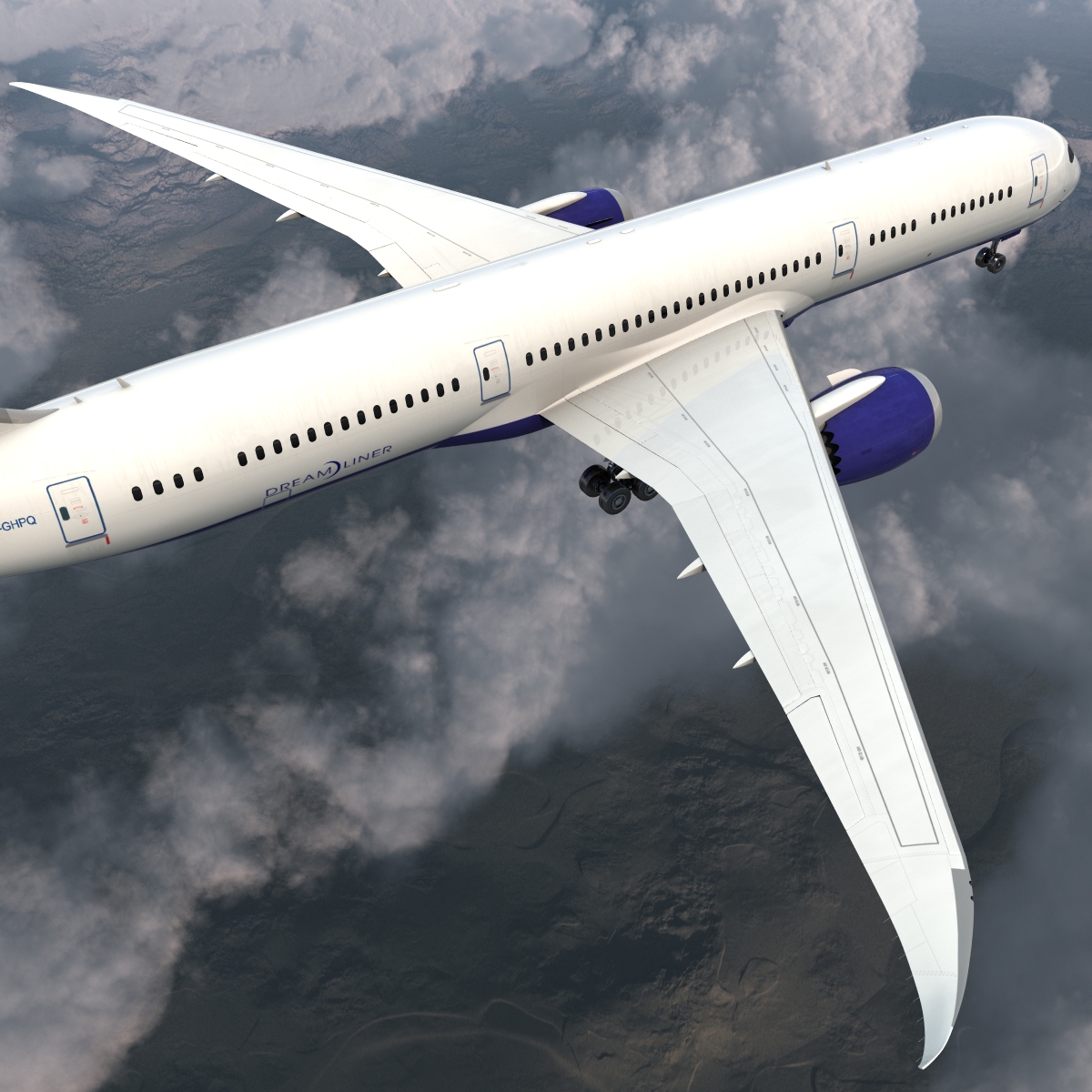 3D Boeing 787 9 Dreamliner Generic