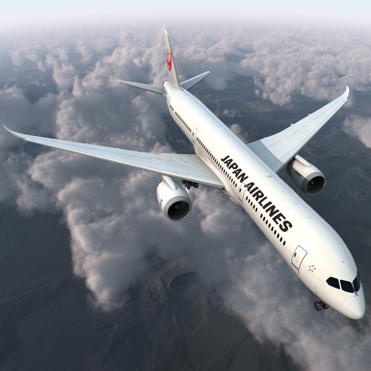 3D Boeing 787 9 Dreamliner Japan Airlines model