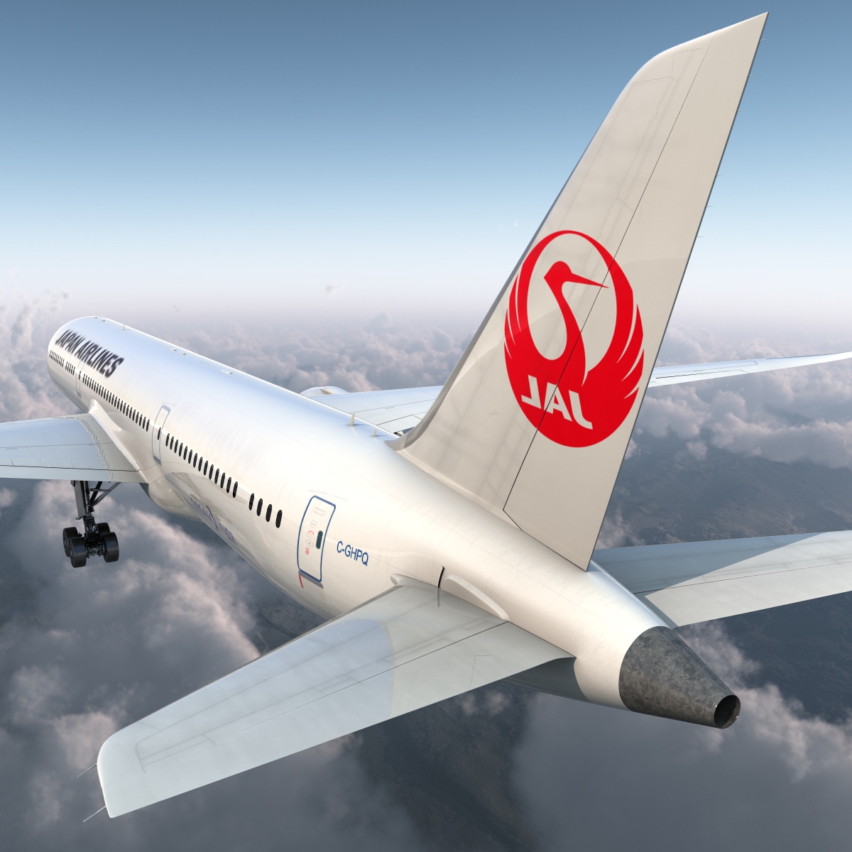 3D Boeing 787 9 Dreamliner Japan Airlines model