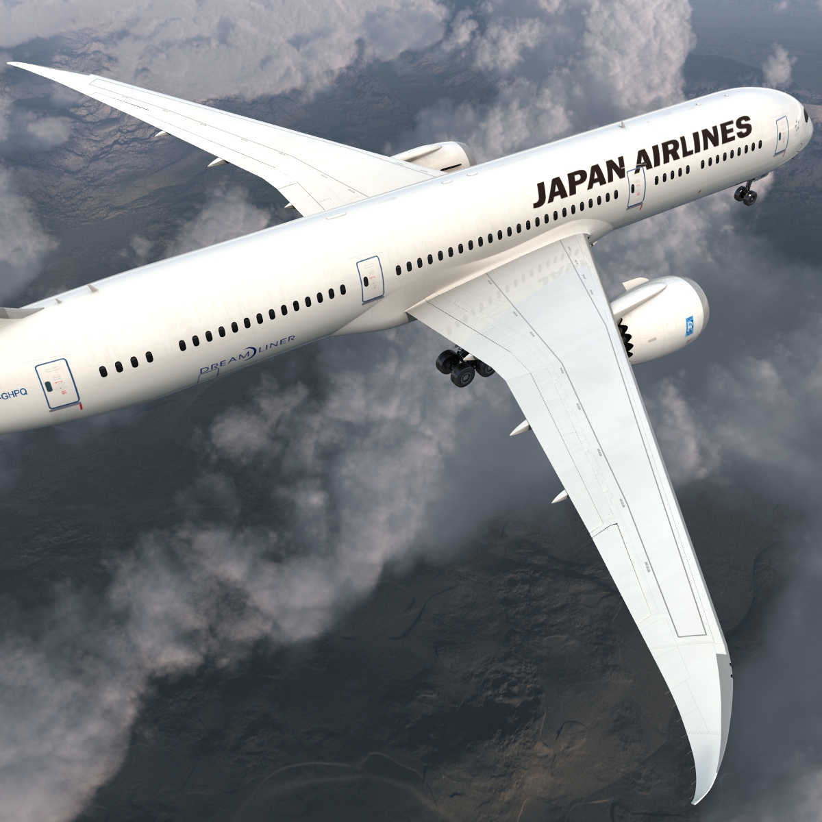 3D Boeing 787 9 Dreamliner Japan Airlines model