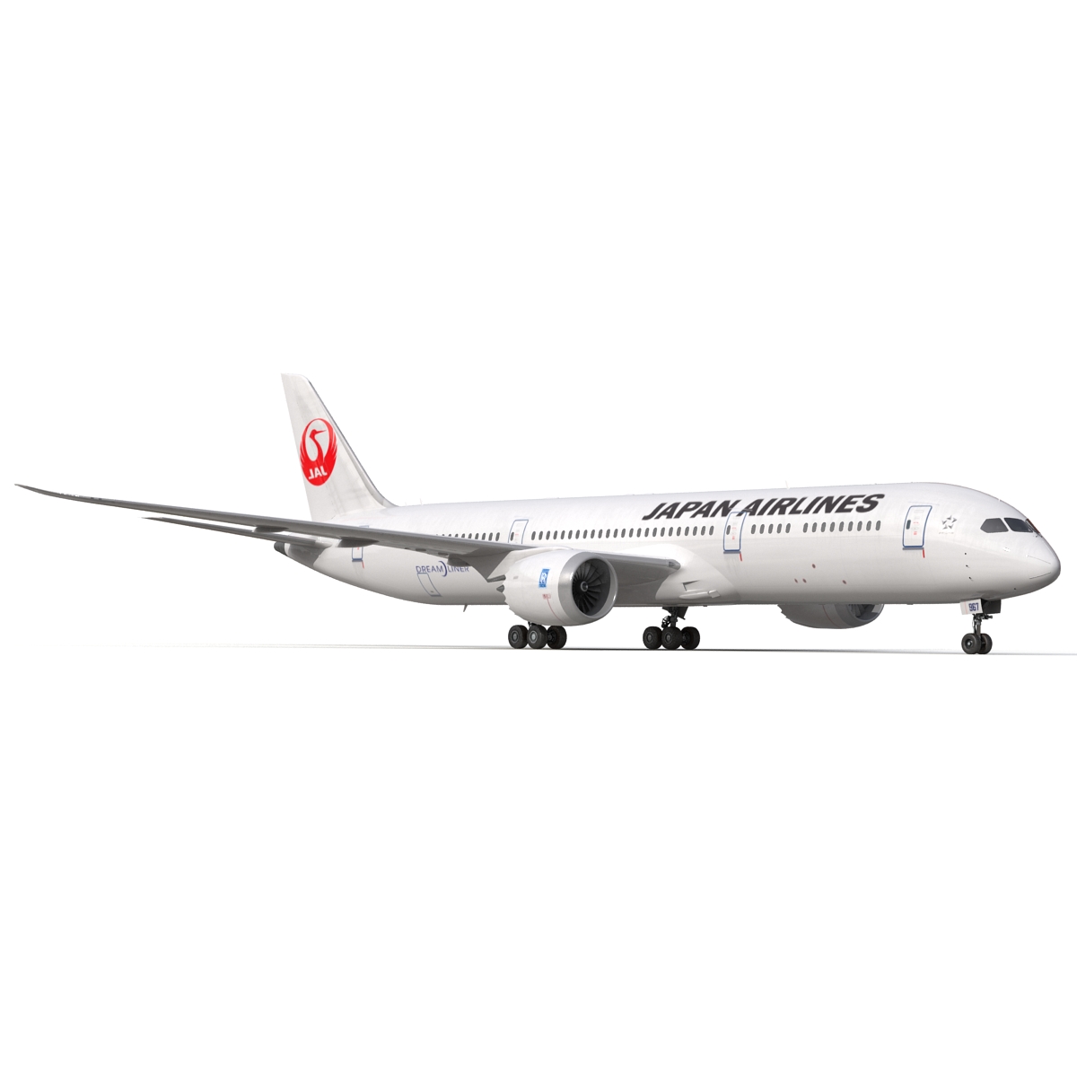 3D Boeing 787 9 Dreamliner Japan Airlines model