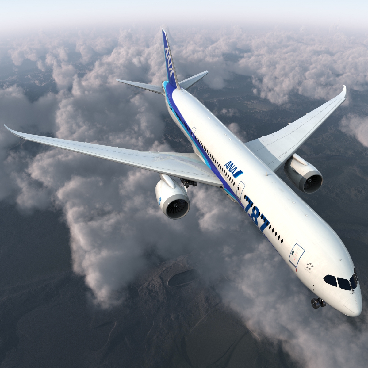 Boeing 787 9 Dreamliner All Nippon Airways 3D