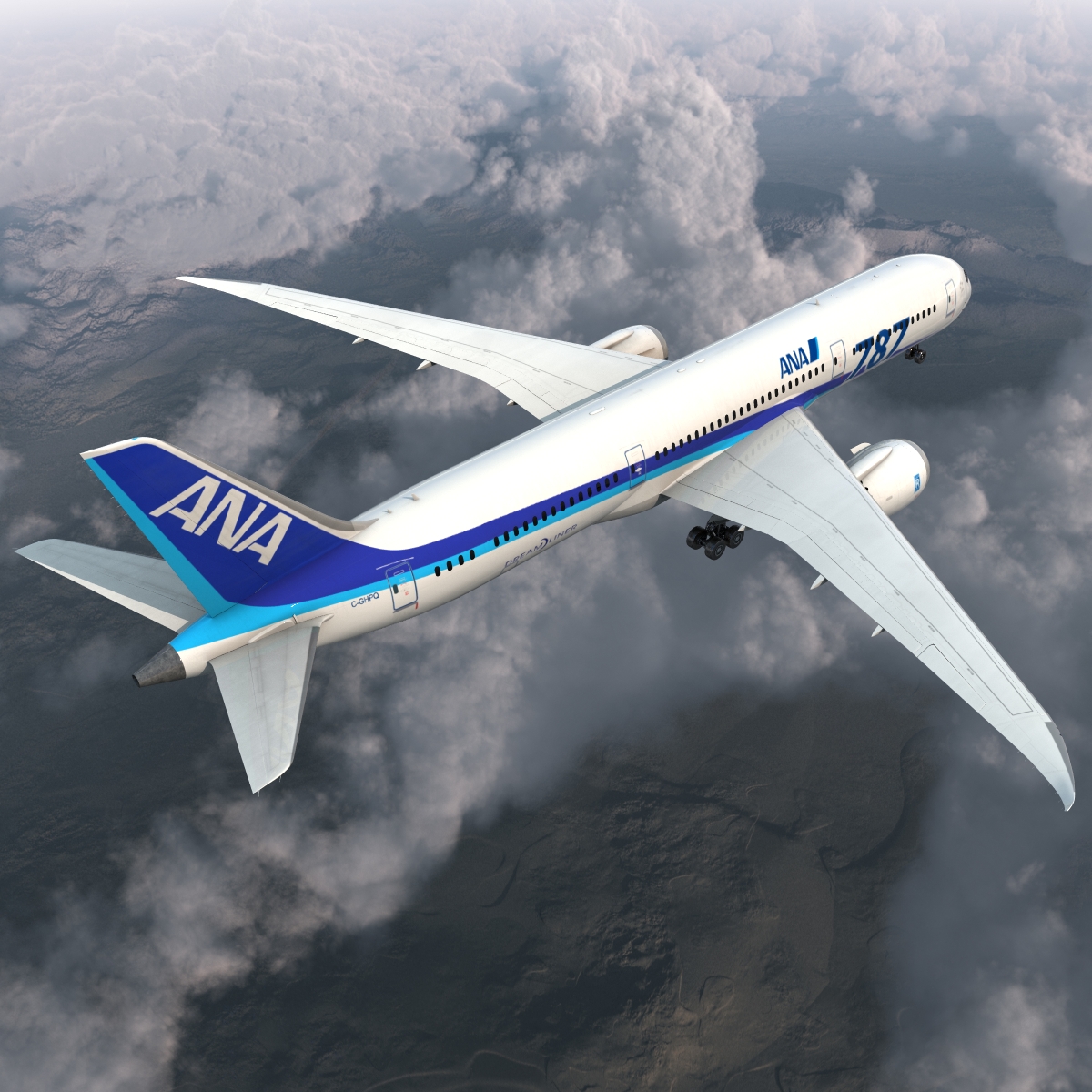 Boeing 787 9 Dreamliner All Nippon Airways 3D