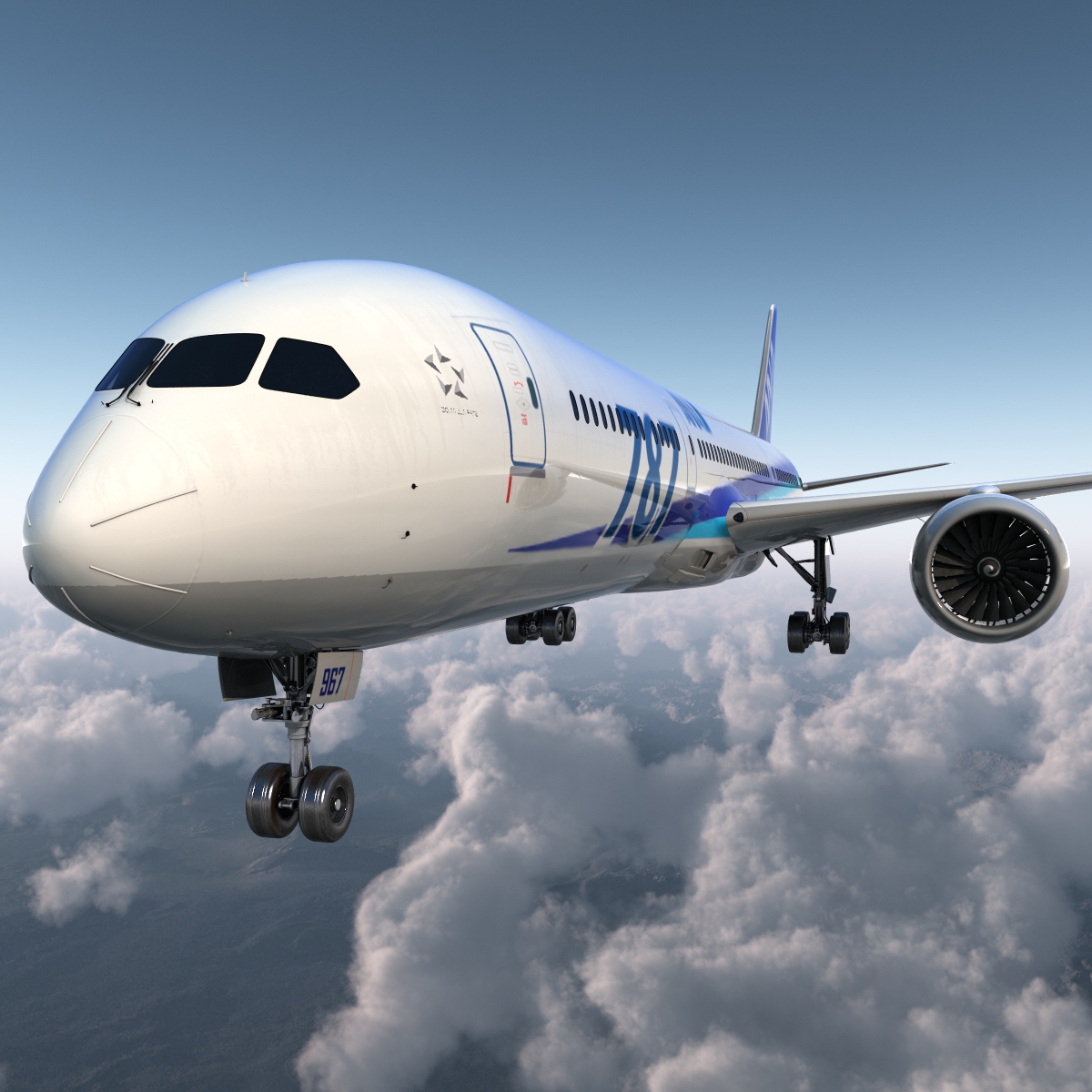 Boeing 787 9 Dreamliner All Nippon Airways 3D