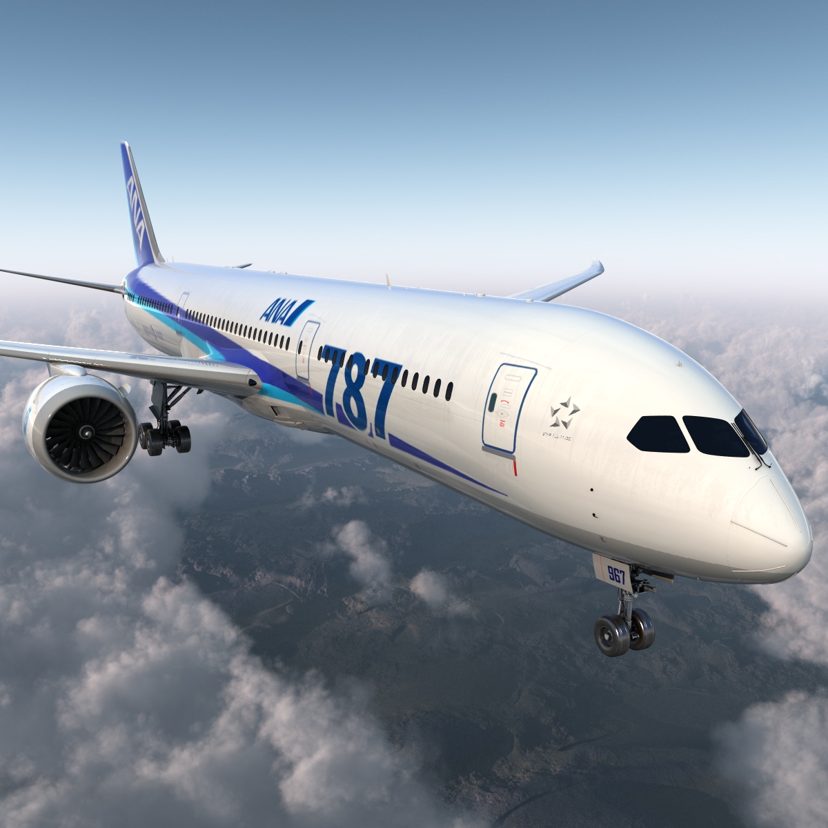 Boeing 787 9 Dreamliner All Nippon Airways 3D