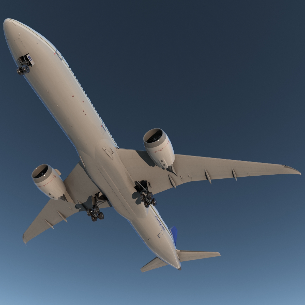 3D model Boeing 787 9 Dreamliner United