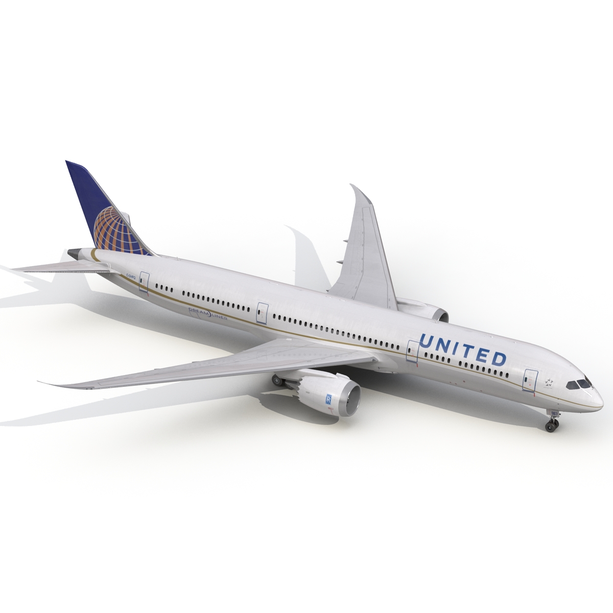 3D model Boeing 787 9 Dreamliner United