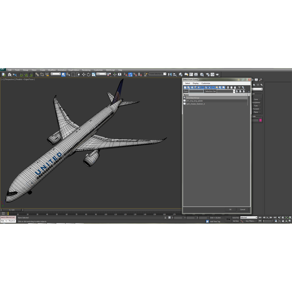 3D model Boeing 787 9 Dreamliner United