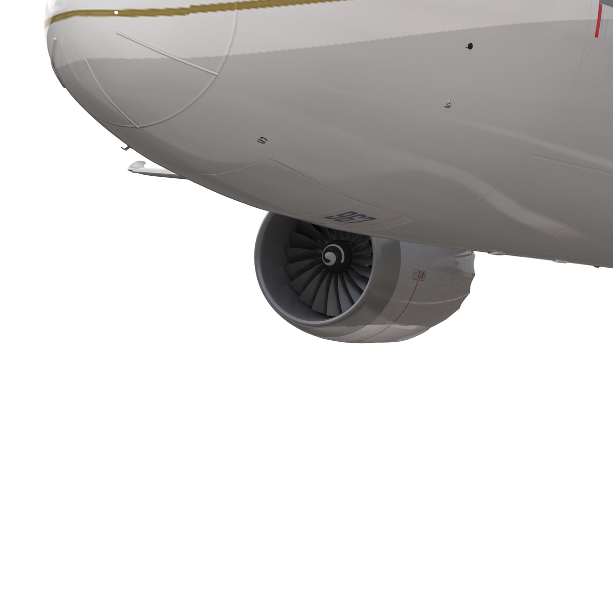 Boeing 787 9 Dreamliner United Rigged 3D