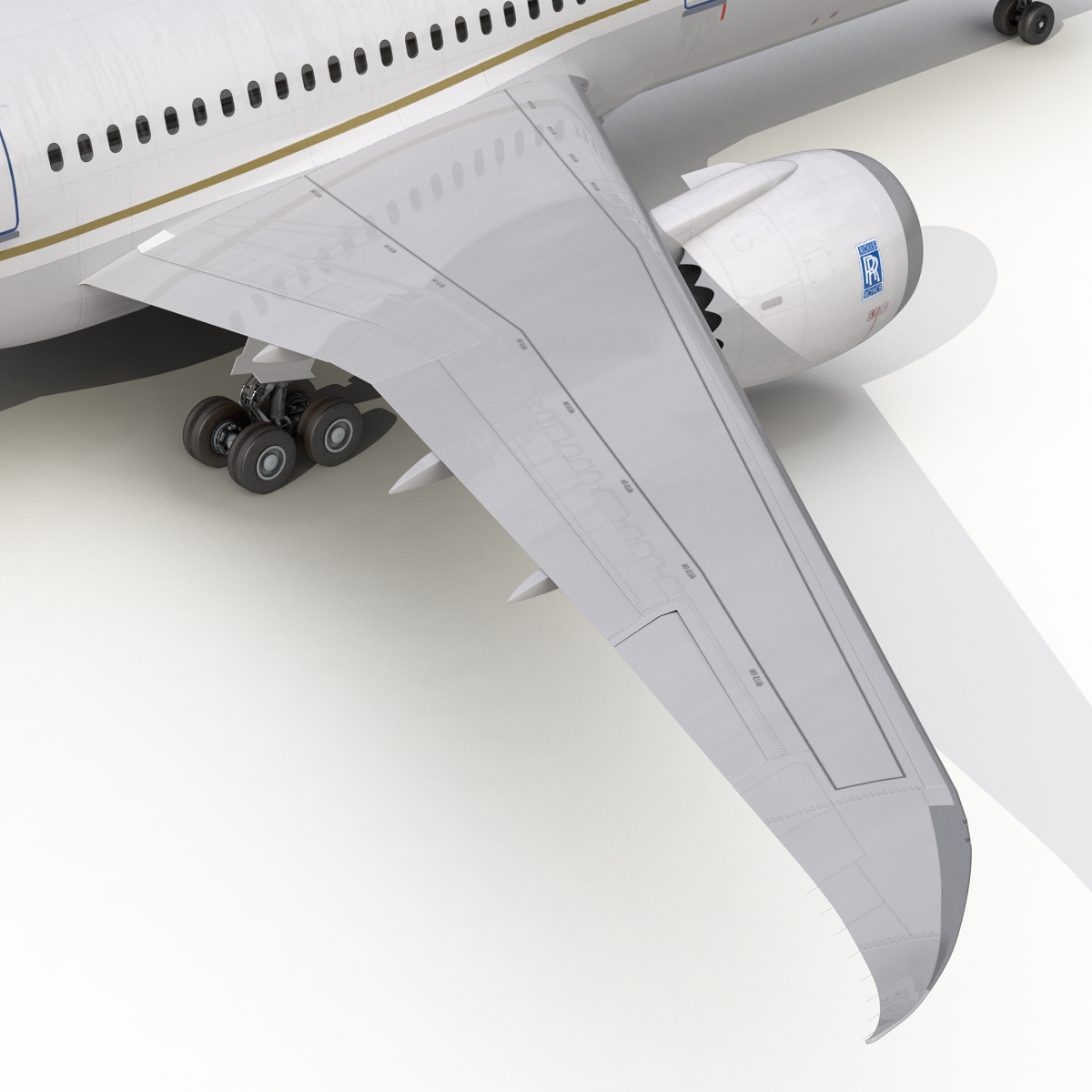 Boeing 787 9 Dreamliner United Rigged 3D