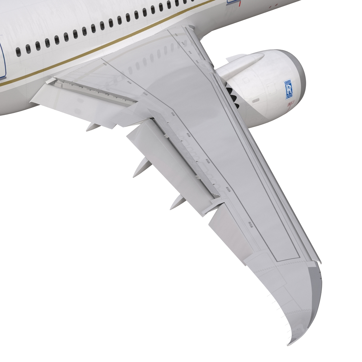 Boeing 787 9 Dreamliner United Rigged 3D