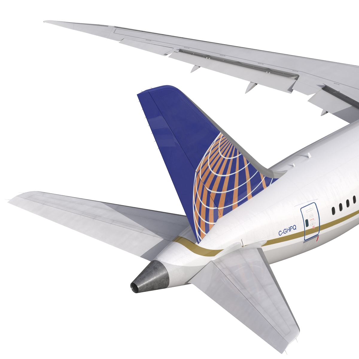 Boeing 787 9 Dreamliner United Rigged 3D