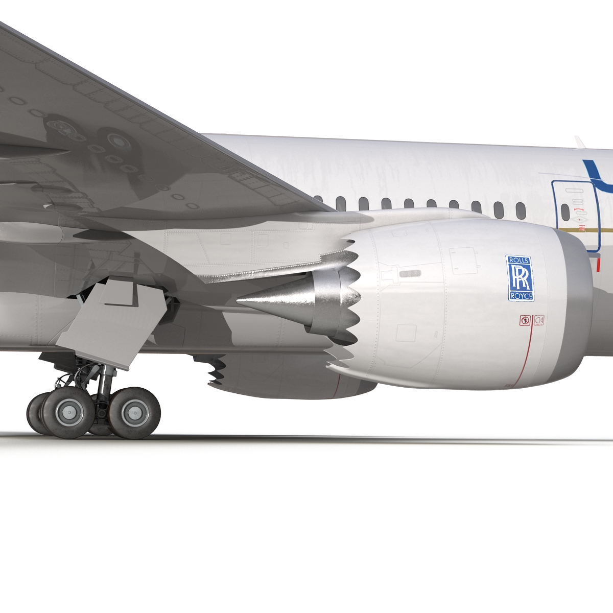 Boeing 787 9 Dreamliner United Rigged 3D