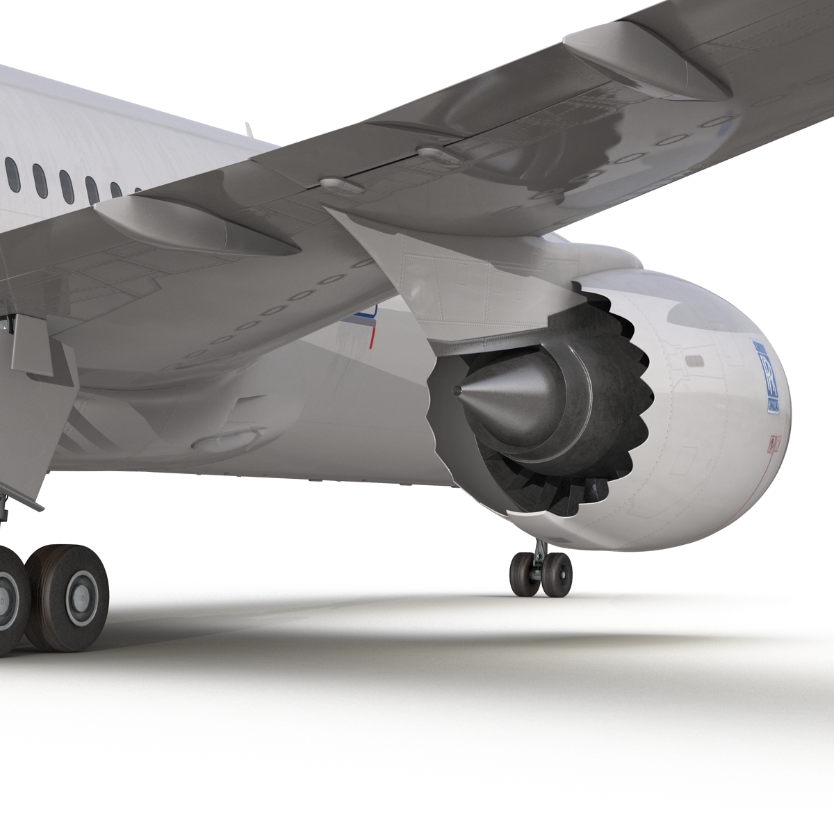 Boeing 787 9 Dreamliner United Rigged 3D