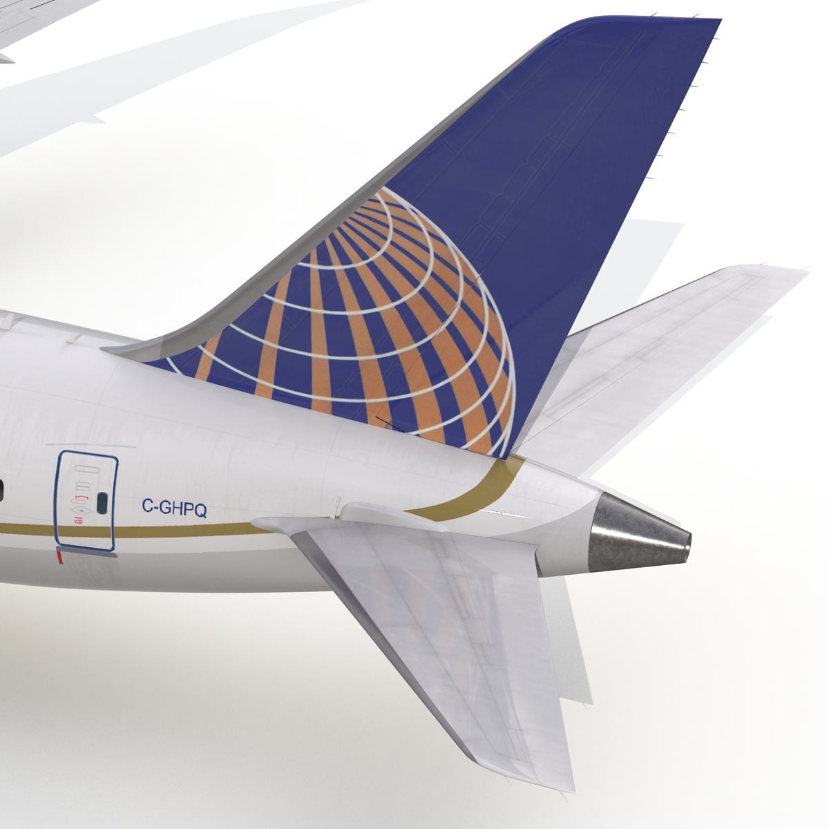 Boeing 787 9 Dreamliner United Rigged 3D