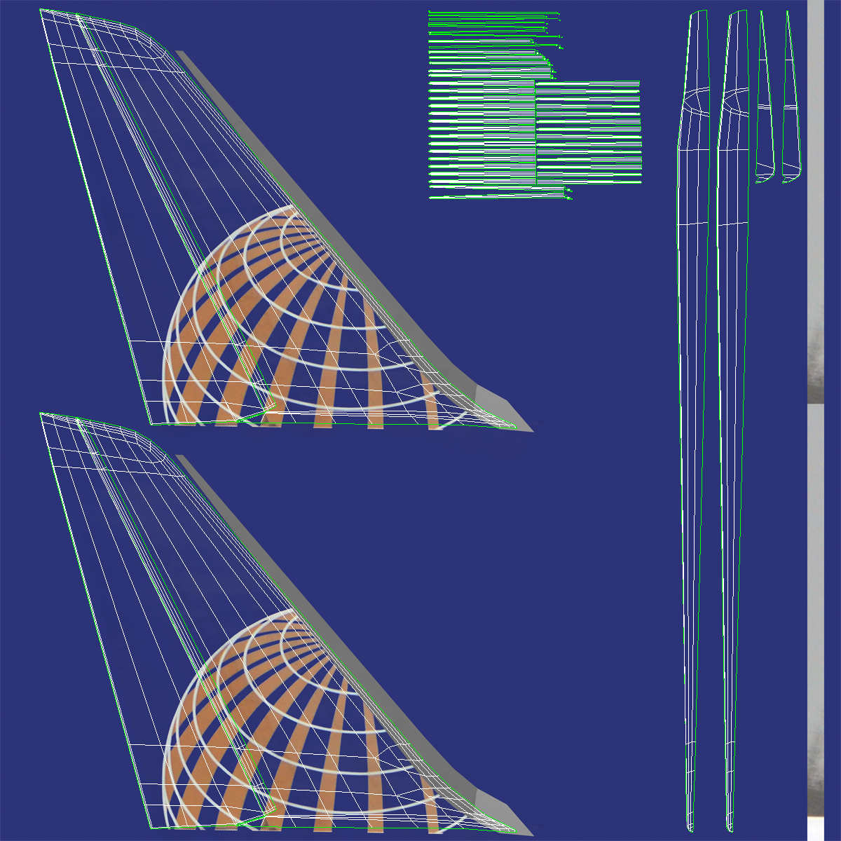 Boeing 787 9 Dreamliner United Rigged 3D