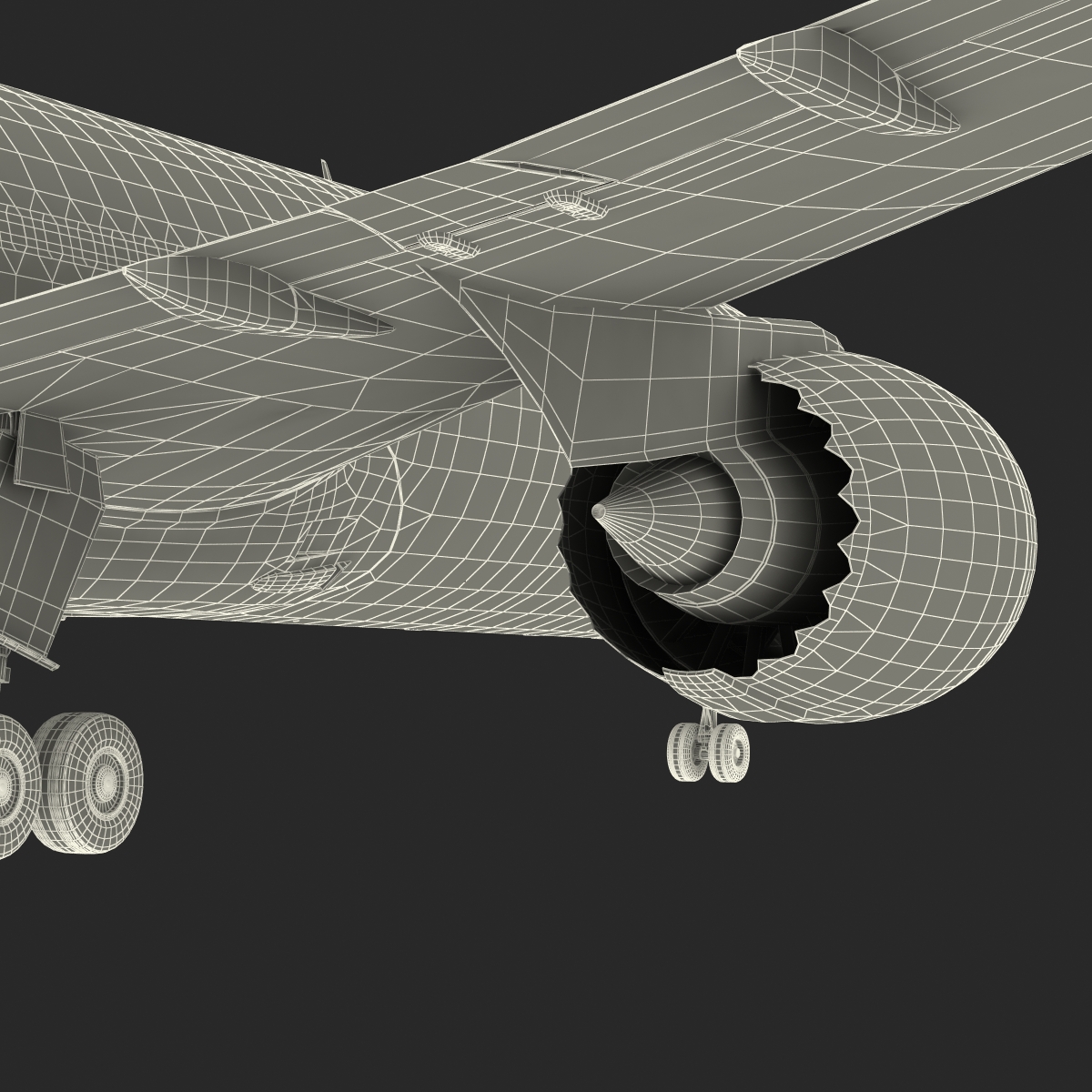 Boeing 787 9 Dreamliner United Rigged 3D