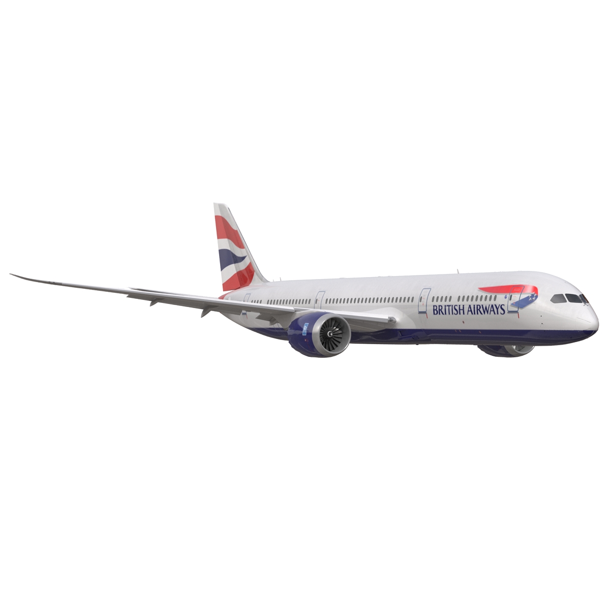 3D Boeing 787 9 Dreamliner British Airways Rigged