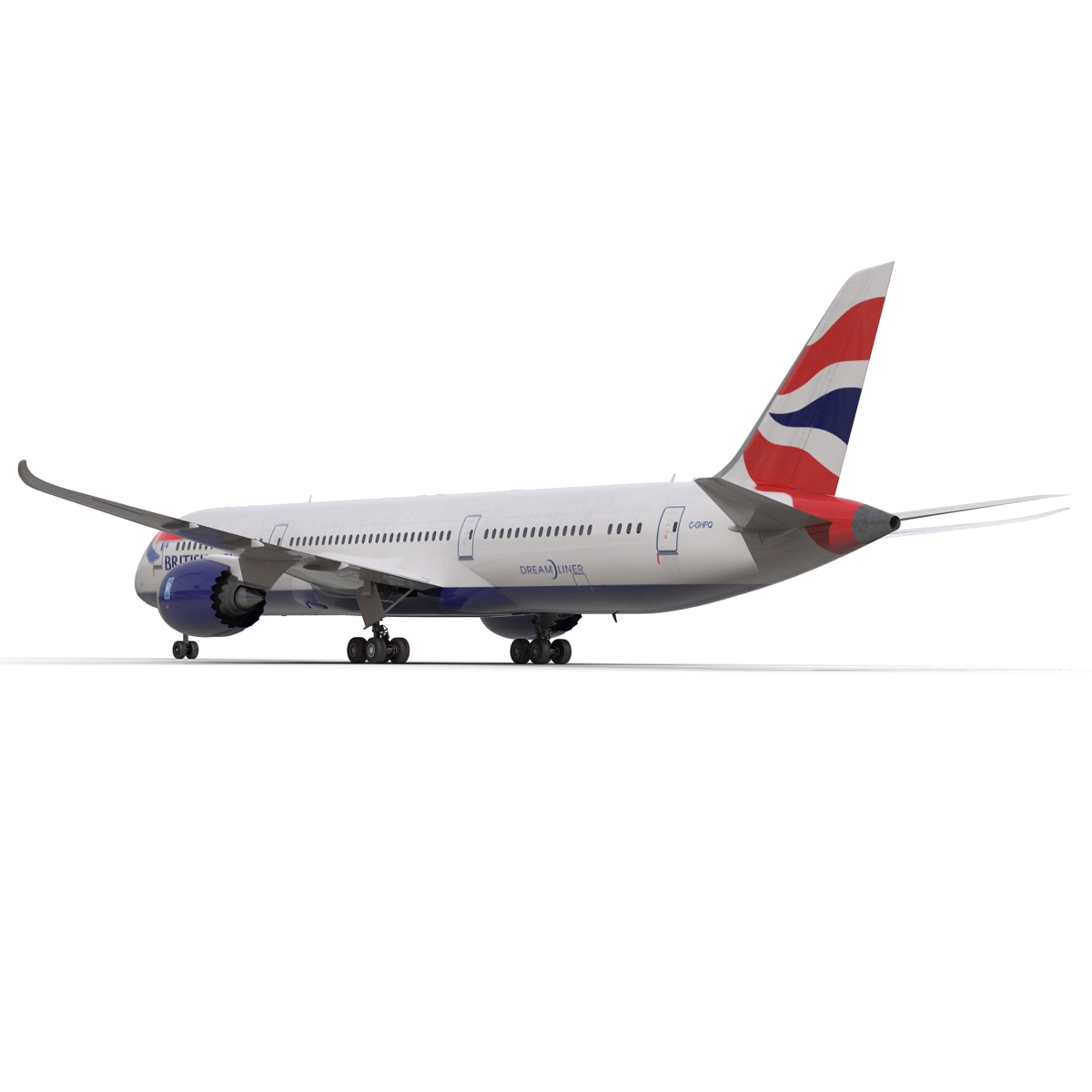 3D Boeing 787 9 Dreamliner British Airways Rigged