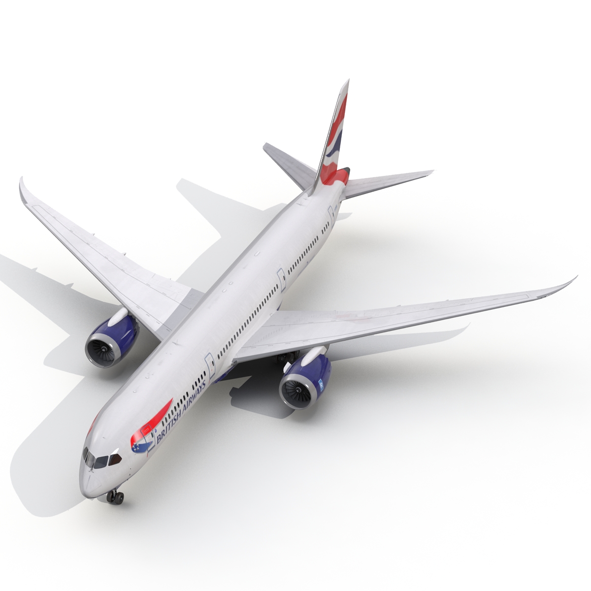 3D Boeing 787 9 Dreamliner British Airways Rigged