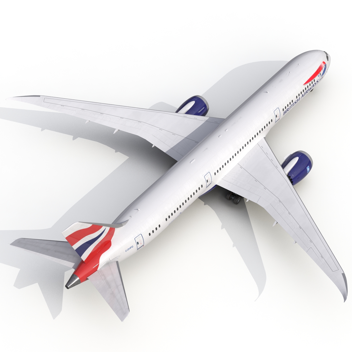 3D Boeing 787 9 Dreamliner British Airways Rigged