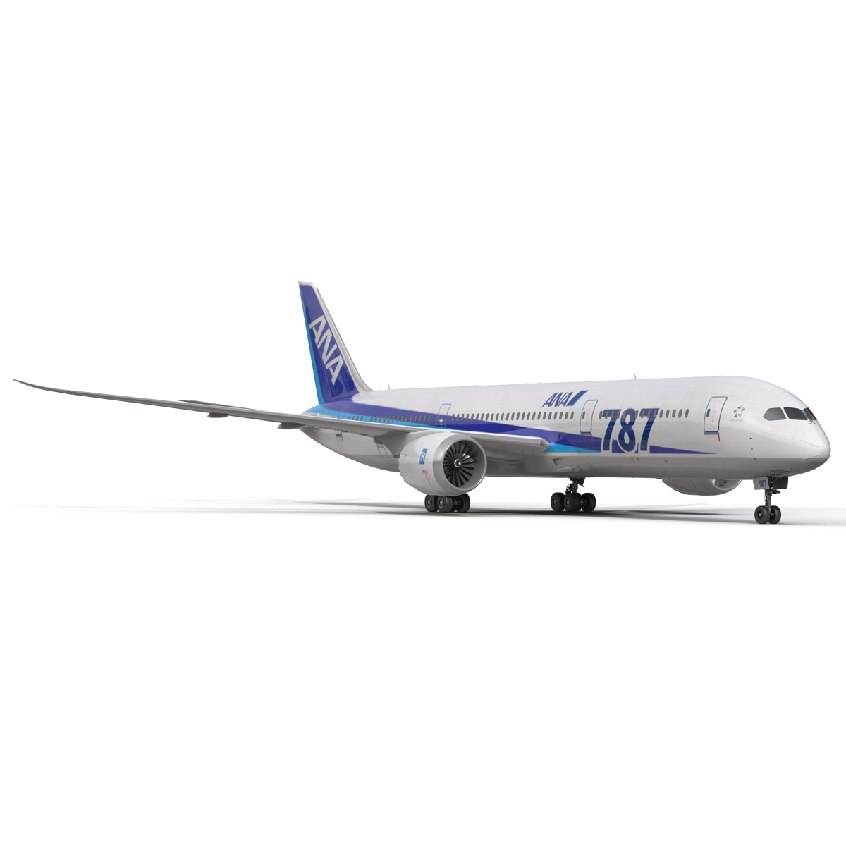 Boeing 787 9 Dreamliner All Nippon Airways Rigged 3D model