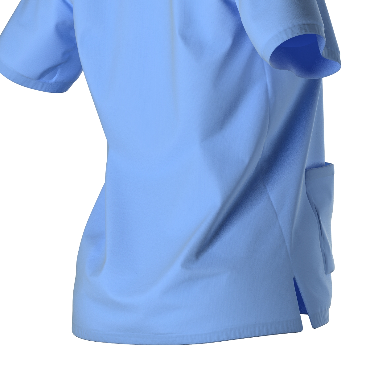 Female Surgeon Dress 18 Stained with Blood 3D