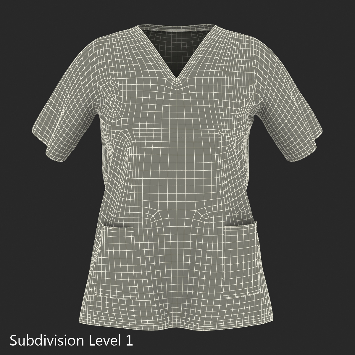 3D Female Surgeon Dress 18 model