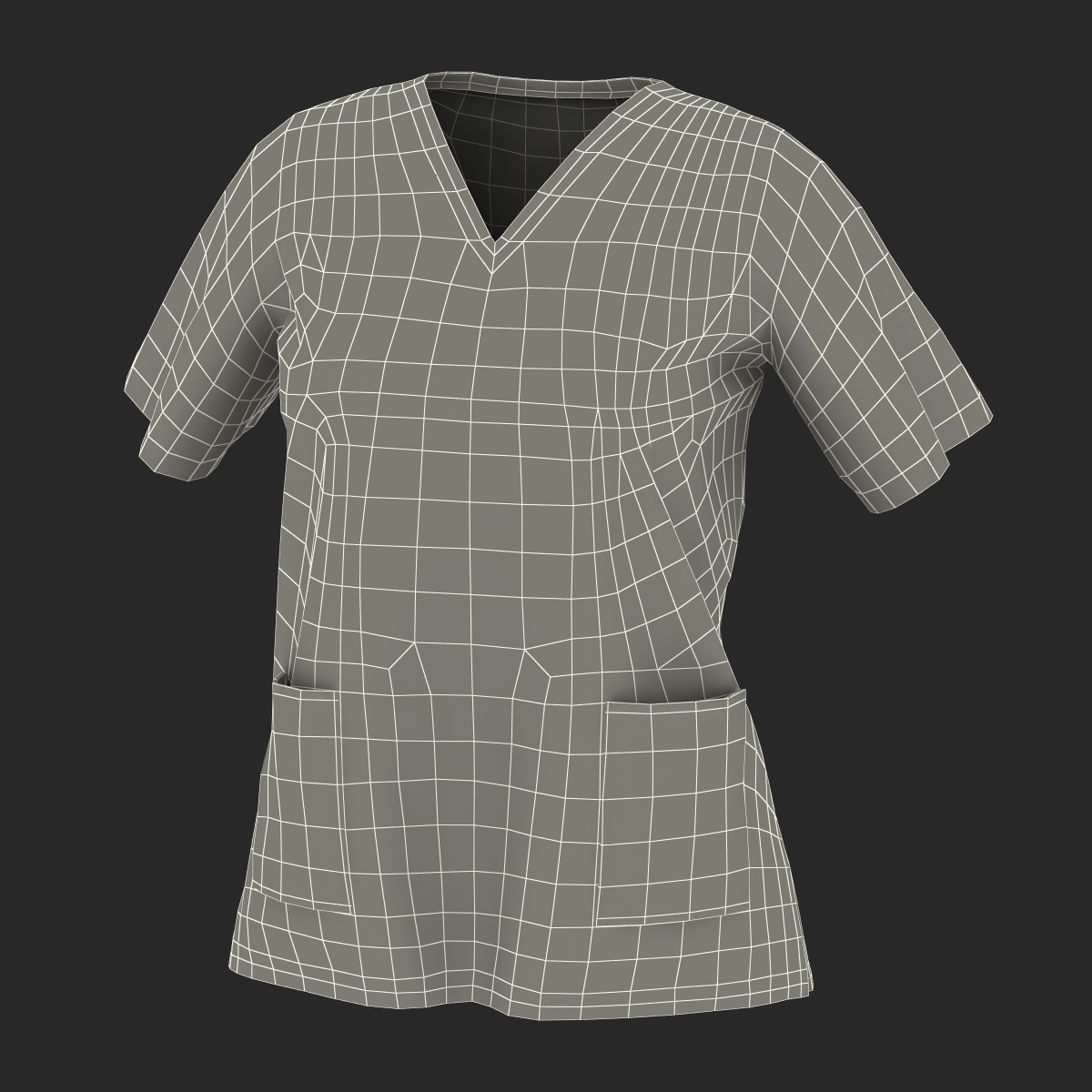 3D Female Surgeon Dress 18 model