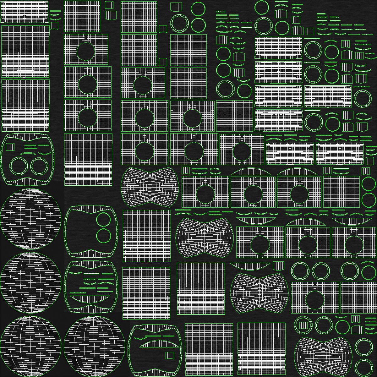 3D model Engine Piston and Crankshaft Rigged