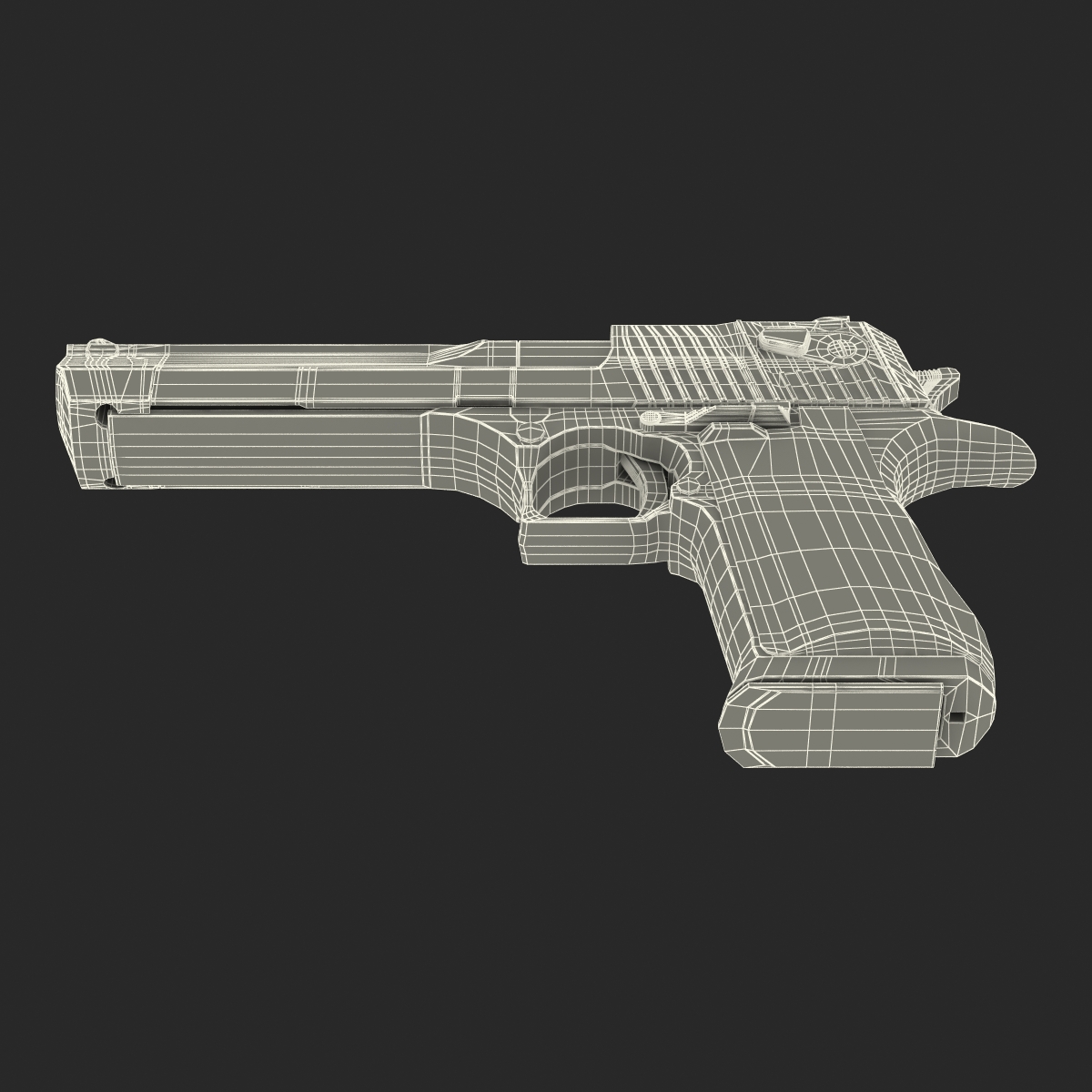 3D Pistol IMI Desert Eagle model