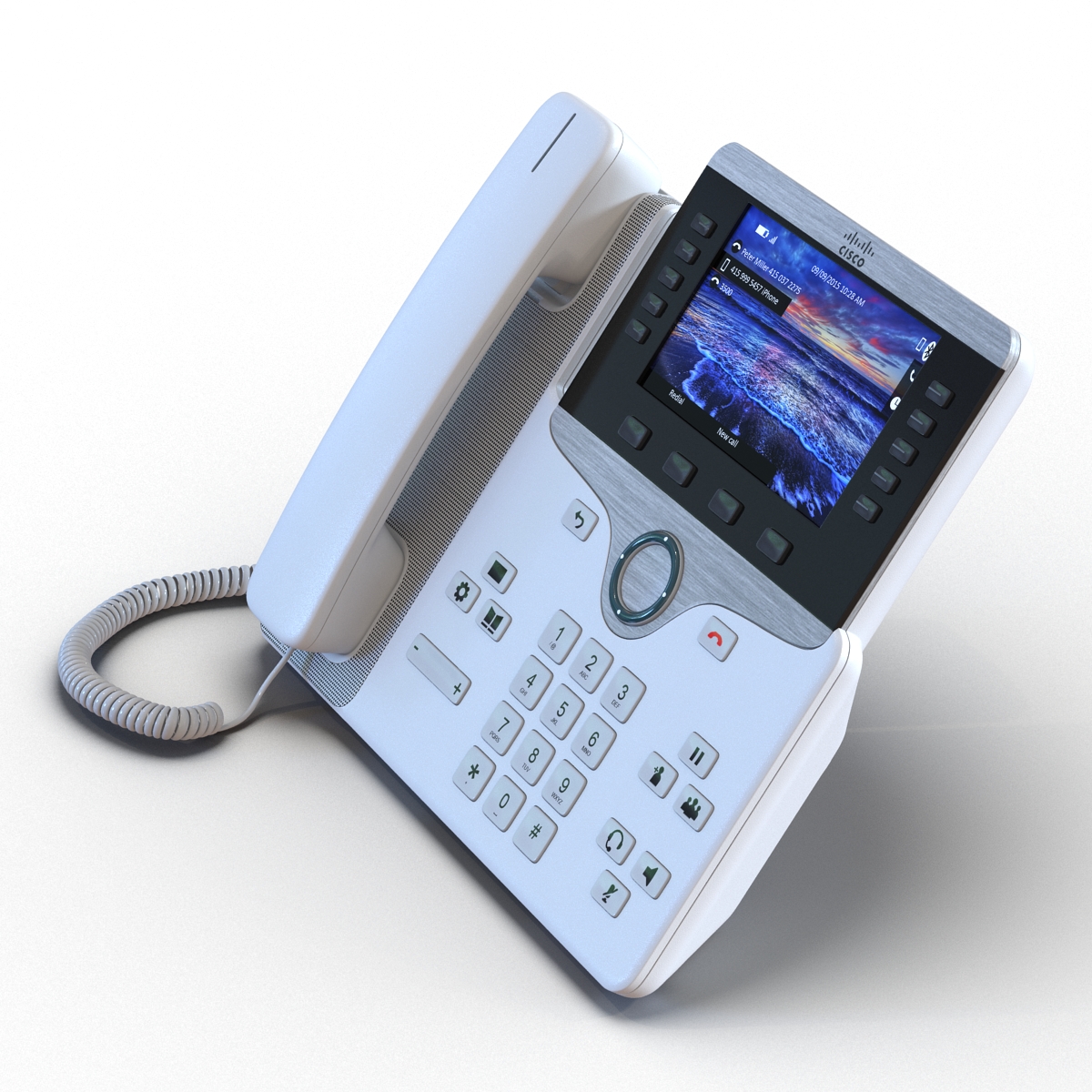 3D model Cisco IP Phone 8861 White