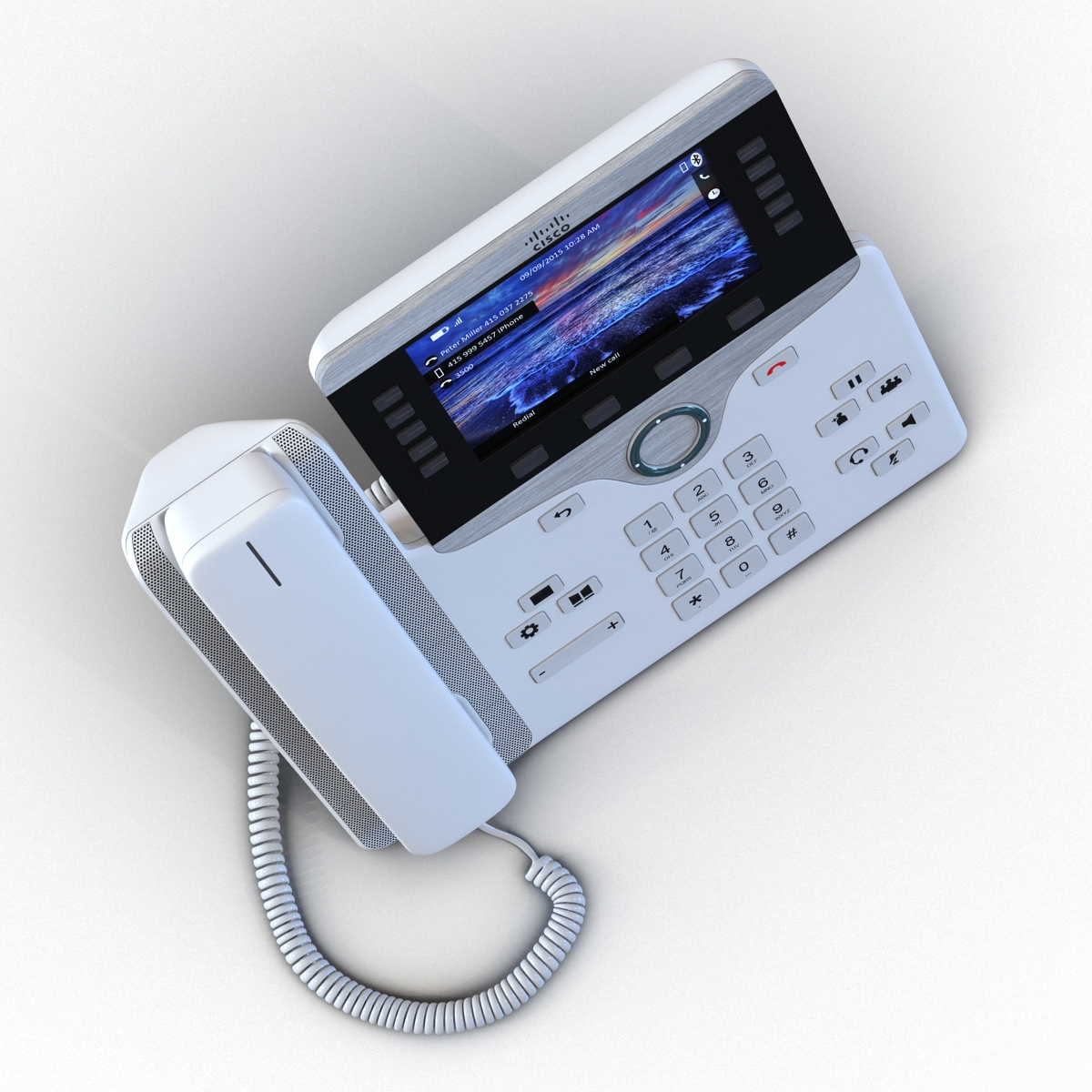 3D model Cisco IP Phone 8861 White