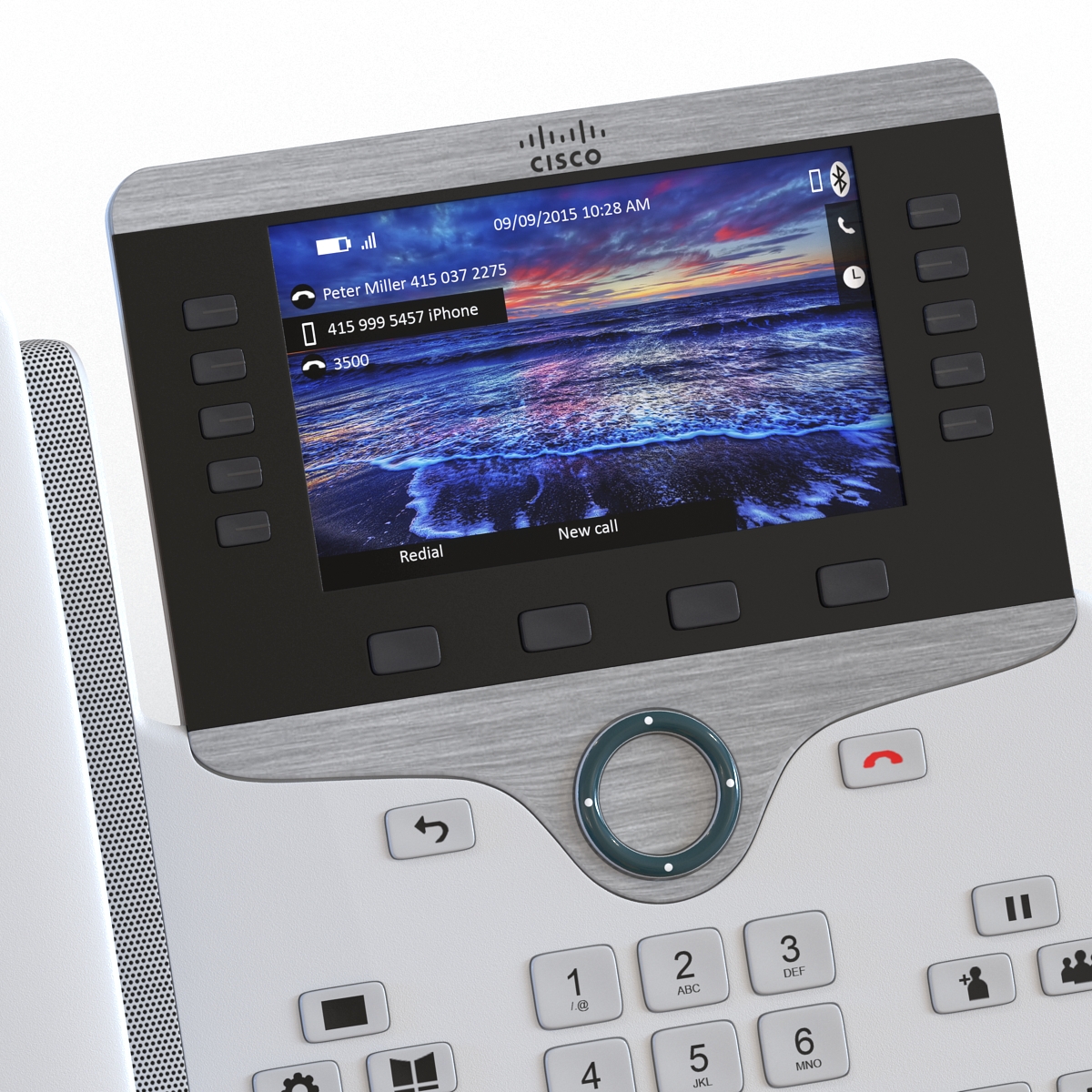 3D model Cisco IP Phone 8861 White