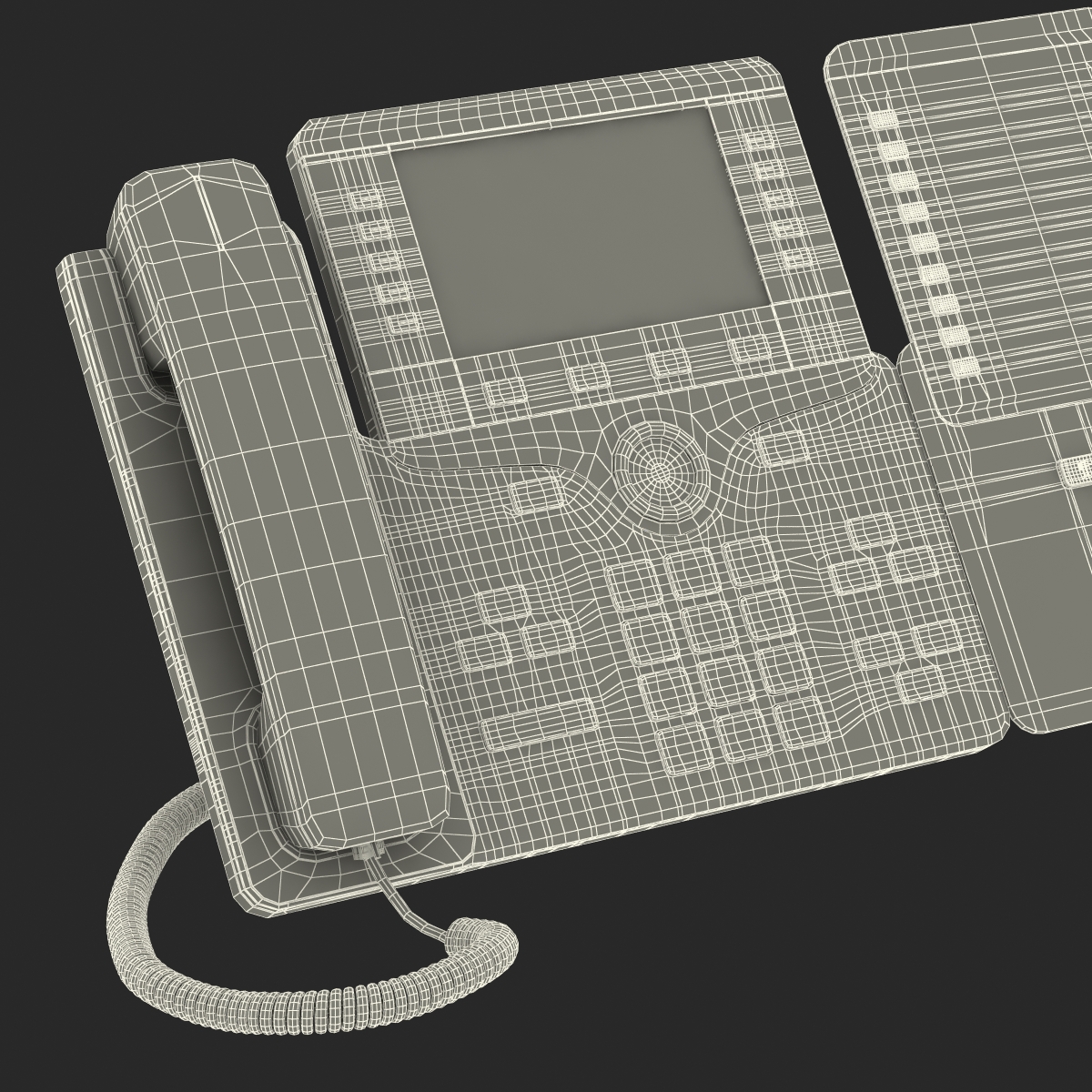 3D model Cisco IP Phone 8861 and Expansion Module