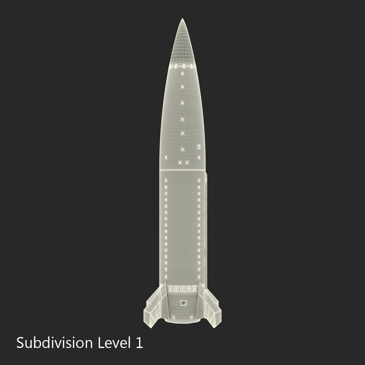 3D model Lockheed Martin MGM 140 ATACMS