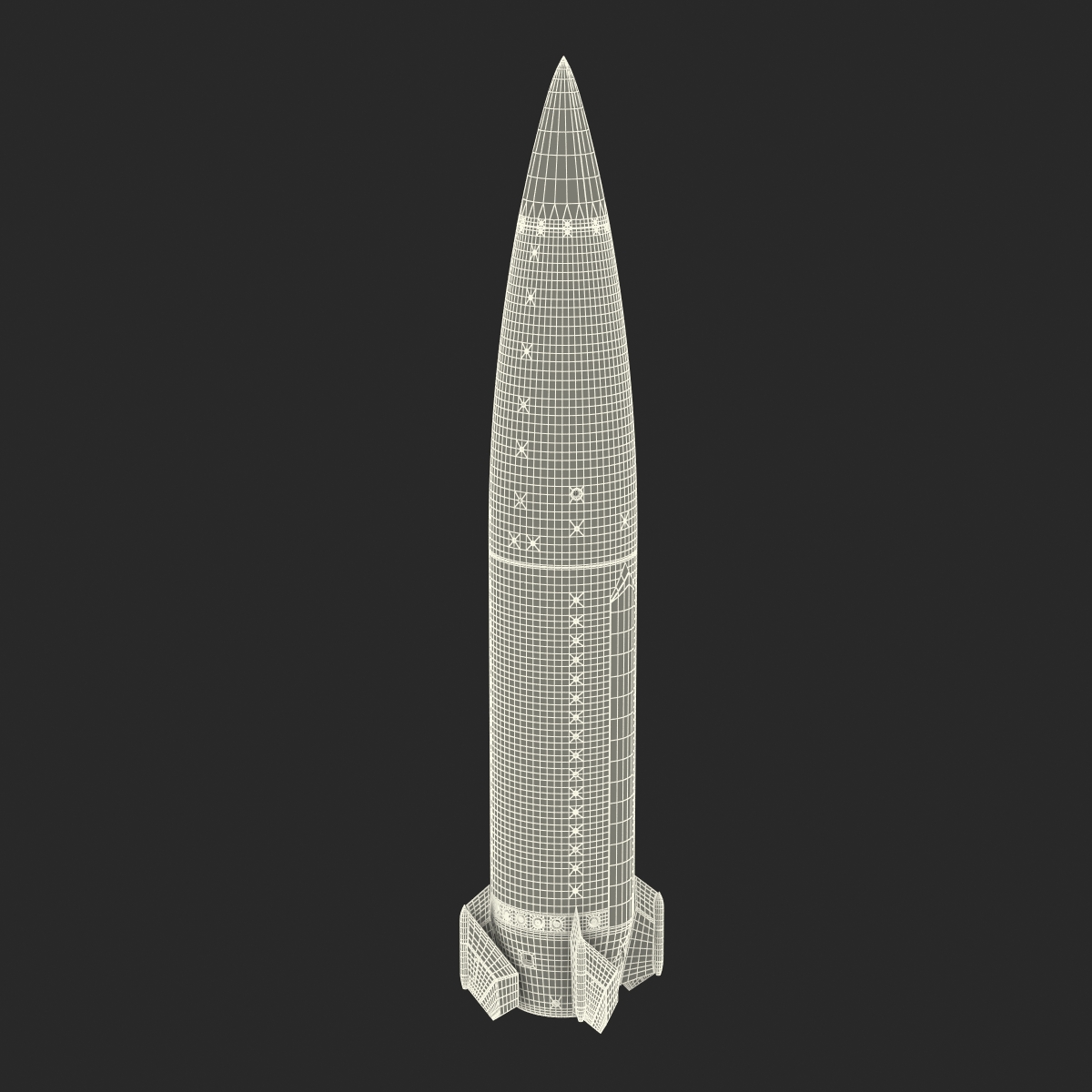 3D model Lockheed Martin MGM 140 ATACMS