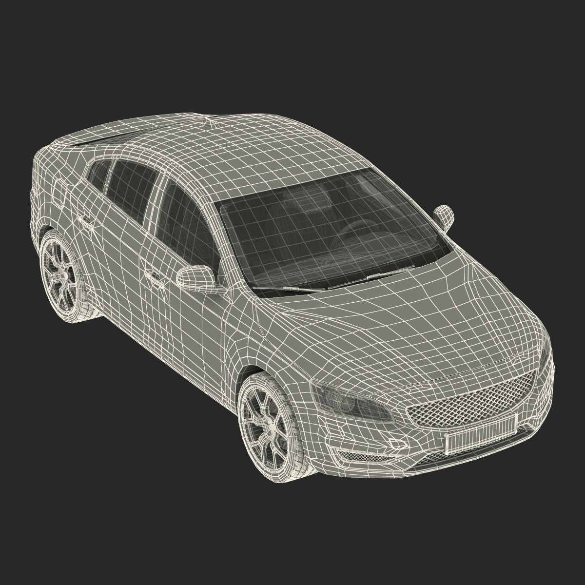 3D model Generic Sedan 3