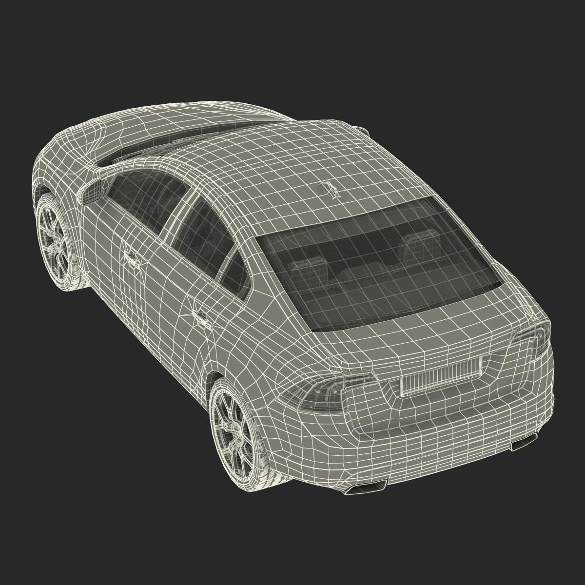 3D model Generic Sedan 3