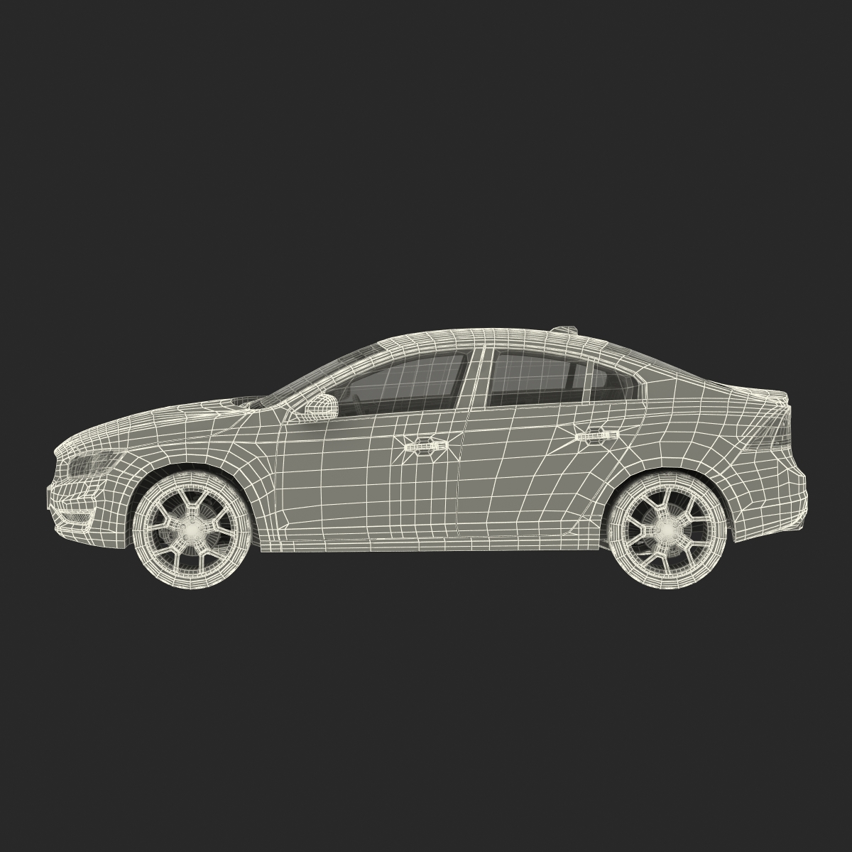 Generic Sedan 3 Rigged 3D