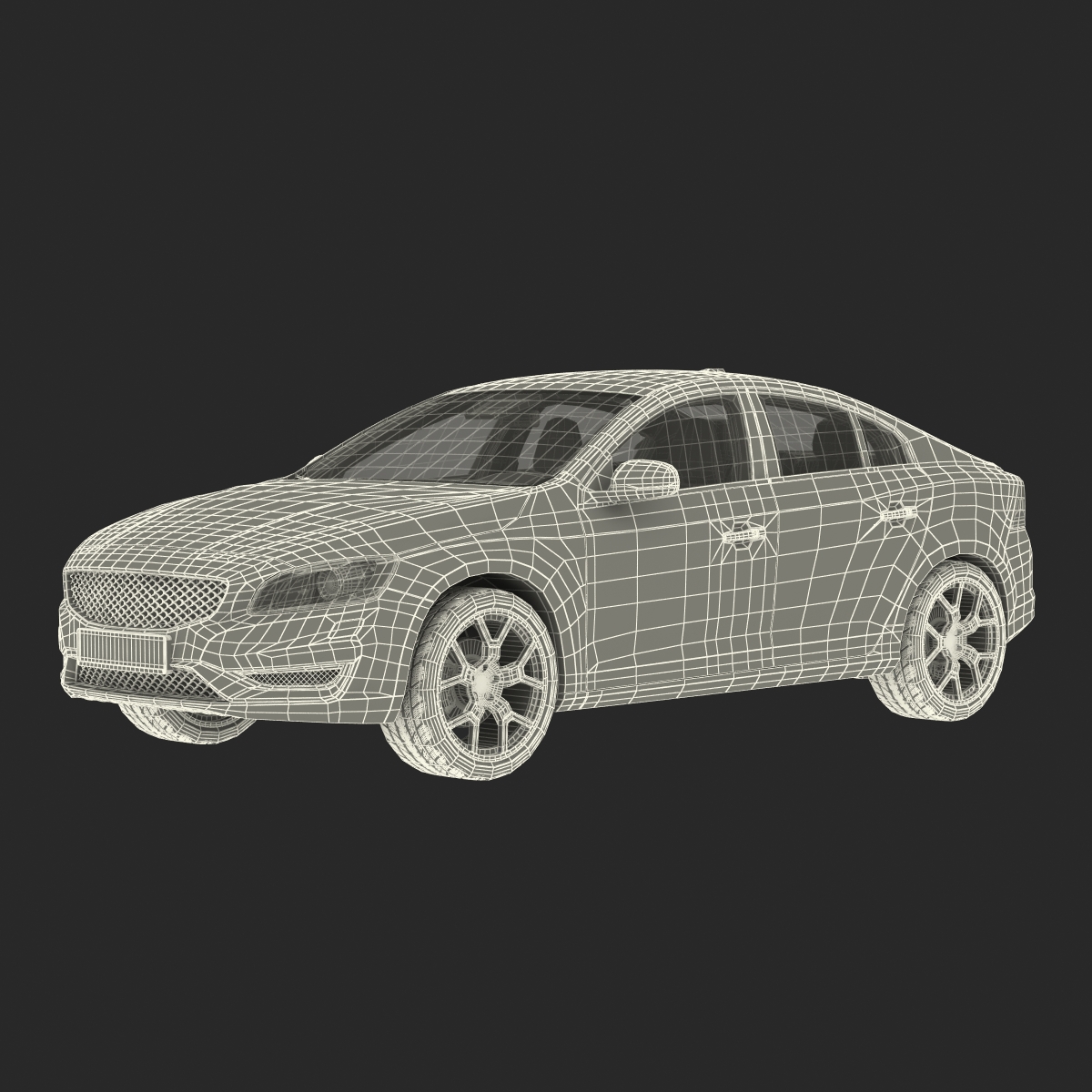 Generic Sedan 3 Rigged 3D